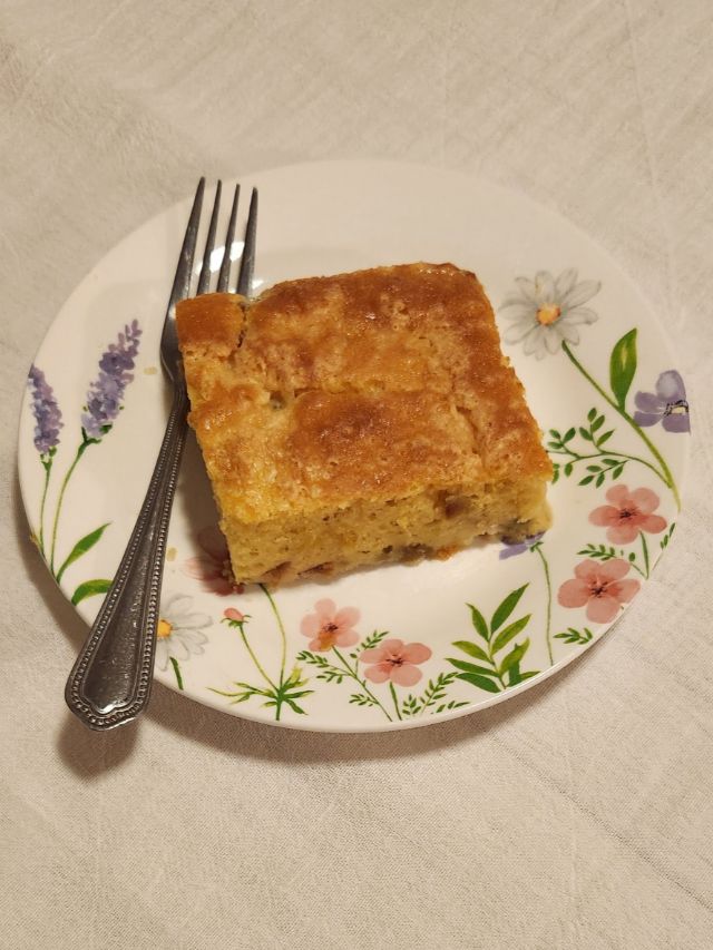 Rhubarb Custard Cake